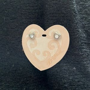 Brighton heart post earrings with crystal